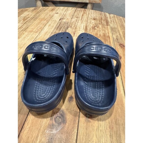 CROCS Unisex Womens 9 Men's 7 Classic Slip On Navy Blue NEW - Picture 7 of 8